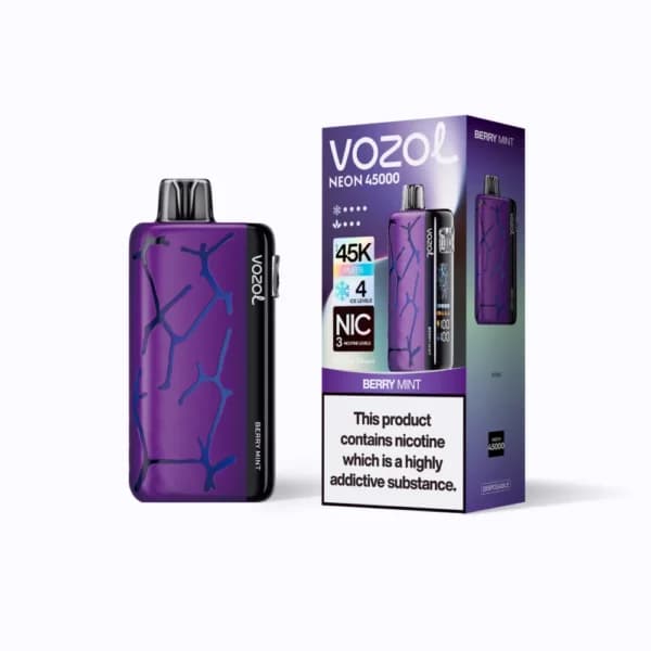VOZOL Neon 45000 | VOZOL Neon 45k Vape Adjustable Coolness Levels | EU Warehouse