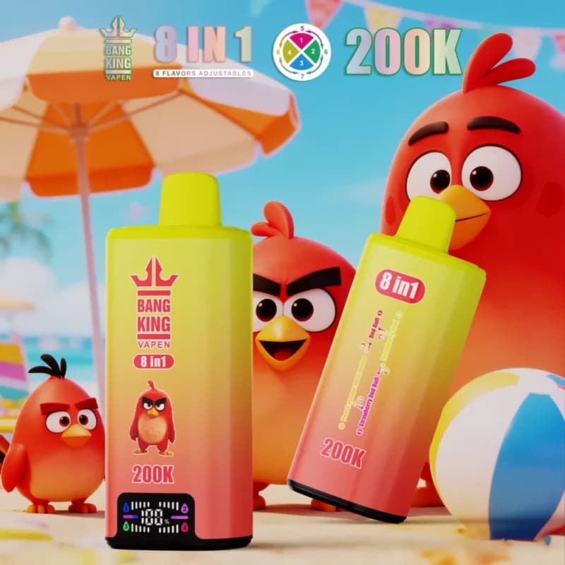 Bang king 200000 200k Puffs | Bang 200k 8 in 1 Flavors | New VapeΒ