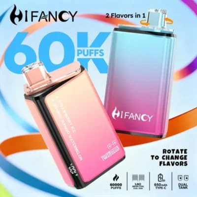 HIFANCY TWIN MAX 60000 60K Puffs | 2 in 1 Vape | 2026 New EU