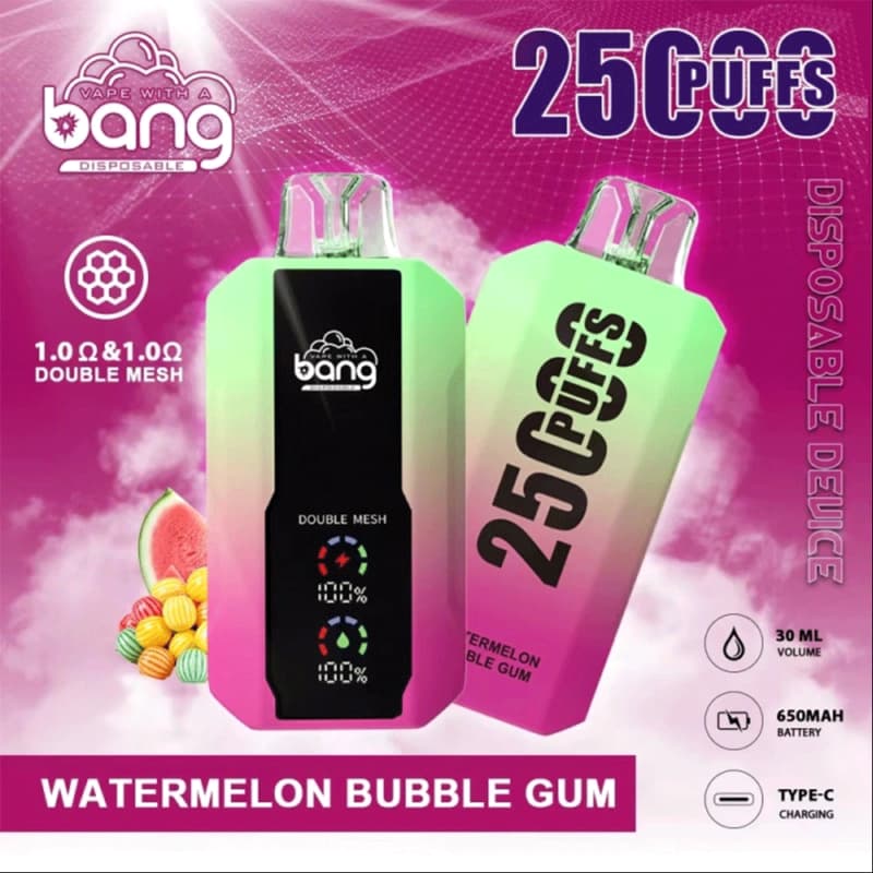 Use 25k Bang 25000 Puffs Vape LED Display