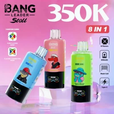 Bang Leader 350000 Puffs | Vape 8 in 1 Flavors | Use 350k