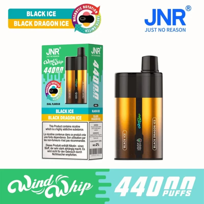 JNR Wind Whip 44000 44K Puffs | Double Gout | Adjustable Airflow Vape