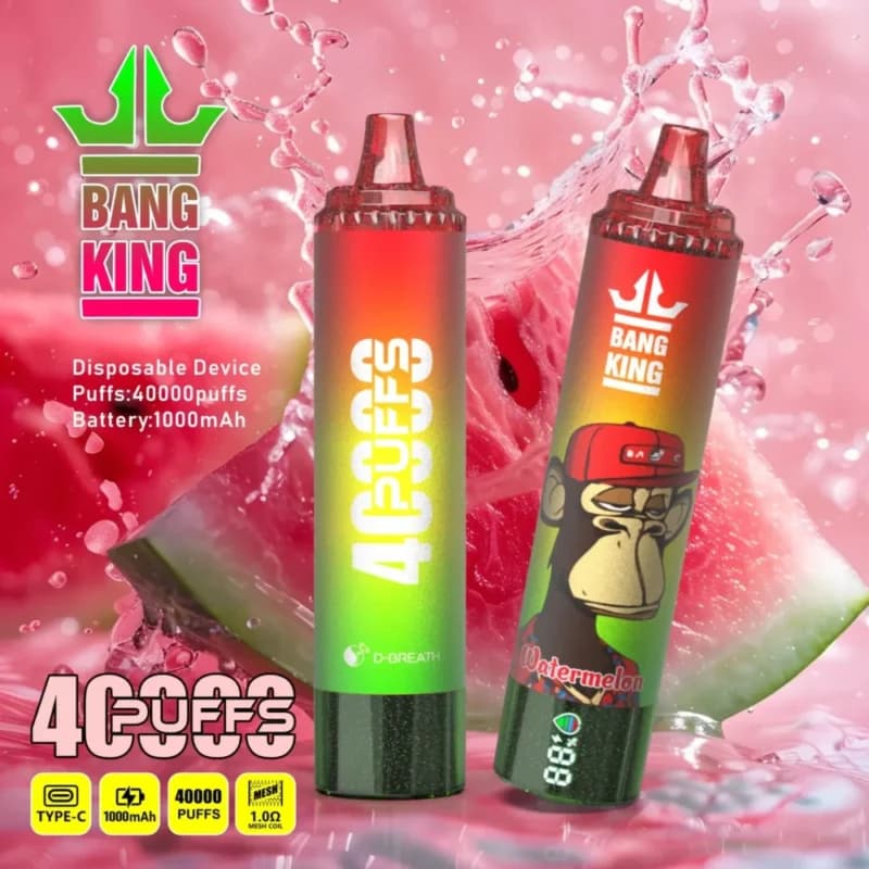 Use 40k BANG KING TORNADO 40000 Puffs Vape Pen