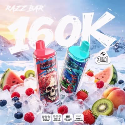 Razz Bar 160000 160k Puffs | EU Warehouse | Disposable Vape